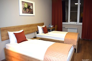 Номер с двумя односпальными кроватями в «Стандарт отеле»